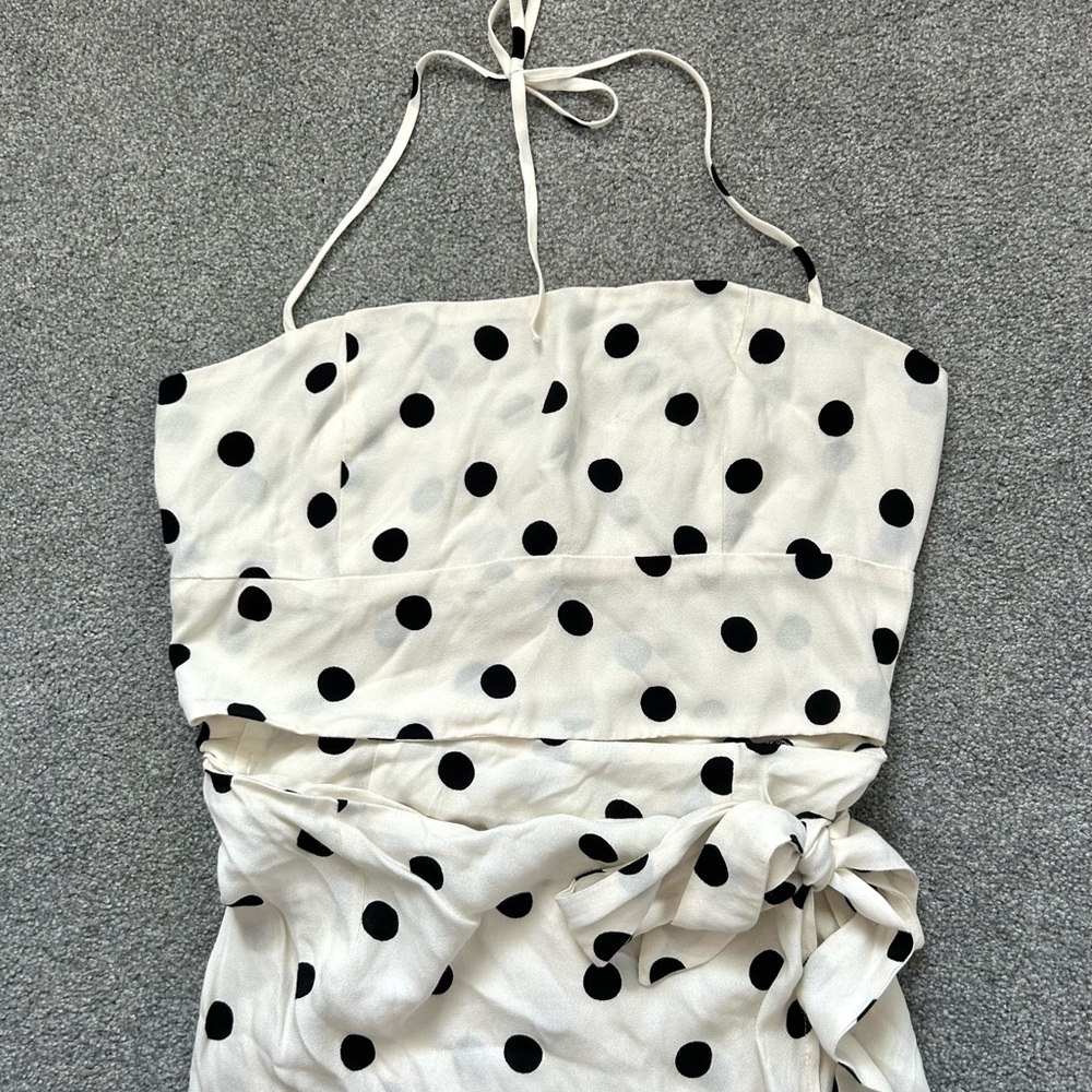 Reformation Cream Polka Dot Sundress - Picture 2 of 4